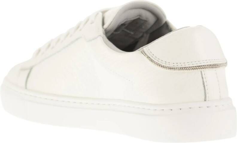Fabiana Filippi Dalila Leren Sneakers White Dames