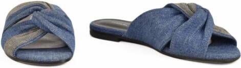 Fabiana Filippi Denim Platte Sandaal