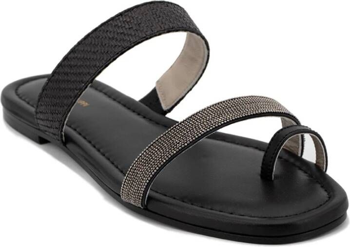 Fabiana Filippi Flats Zwart Dames