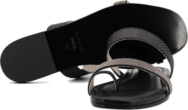 Fabiana Filippi Flats Zwart Dames