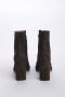 Fabiana Filippi Le Fabian Bruine Leren Platform Enkellaarzen Brown Dames - Thumbnail 2