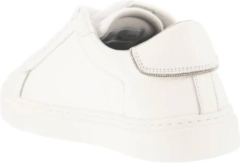 Fabiana Filippi Lederen sneakers Wit Dames