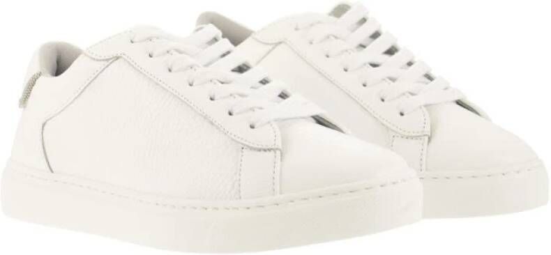 Fabiana Filippi Lederen sneakers Wit Dames