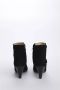 Fabiana Filippi Le Fabian Leren Schoenen met Knopen Hak Black Dames - Thumbnail 2