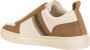 Fabiana Filippi Leren Ronde Vorm Dames Sneakers Brown Dames - Thumbnail 2