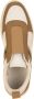 Fabiana Filippi Leren Ronde Vorm Dames Sneakers Brown Dames - Thumbnail 4