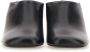 Fabiana Filippi Zwarte Leren Hakken Sabot Black Dames - Thumbnail 4