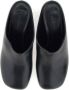 Fabiana Filippi Zwarte Leren Hakken Sabot Black Dames - Thumbnail 7