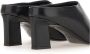 Fabiana Filippi Zwarte Leren Hakken Sabot Black Dames - Thumbnail 9