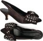 Fabienne Chapot Elegante Kitten Heel Black Dames - Thumbnail 8