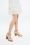 Fabienne Chapot Gevlochten Blokhak Sandaal Beige Dames - Thumbnail 9