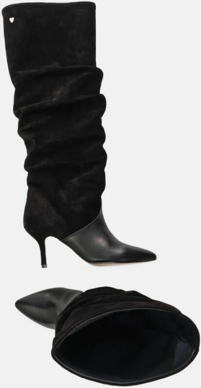 Fabienne Chapot Zwarte puntige stiletto laars Black Dames