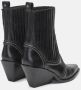Fabienne Chapot Zwarte Leren Puntige Neus Enkellaarzen Black Dames - Thumbnail 7