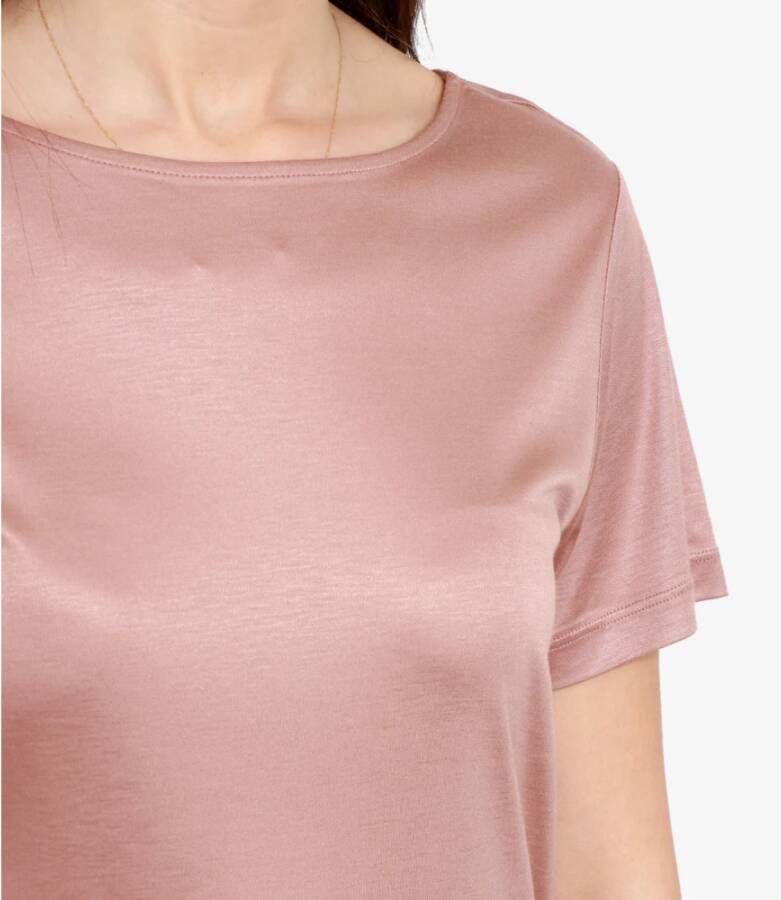 Fay Poederroze Jersey Boothals Top