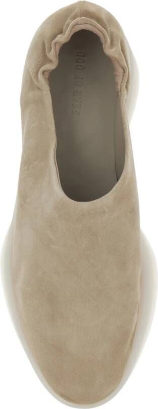 Fear Of God Beige Suède Muilezelsandalen
