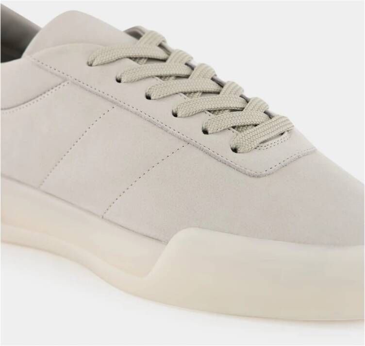 Fear Of God Lichtgrijze Lage Leren Sneaker