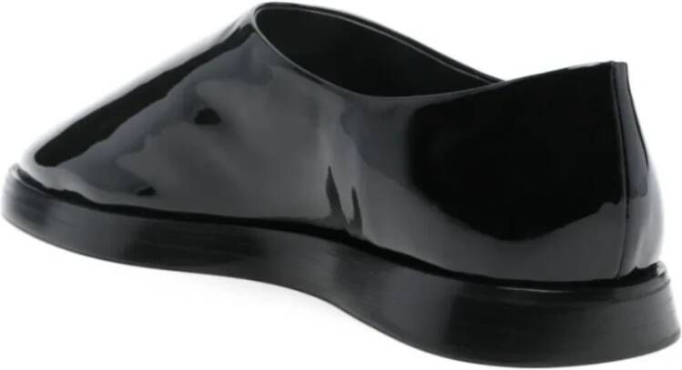Fear Of God Zwarte Lakleren Muilezel Schoenen Black Heren