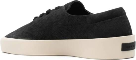 Fear Of God Zwarte Suède Sneakers Rubberen Zool
