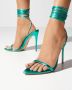 Femme LA London Lace-Up Sandalen in Zeegroen Blue Dames - Thumbnail 2