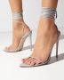 Femme LA Steen Minimalistische Vetersluiting Hoge Hak Sandalen Gray Dames - Thumbnail 2