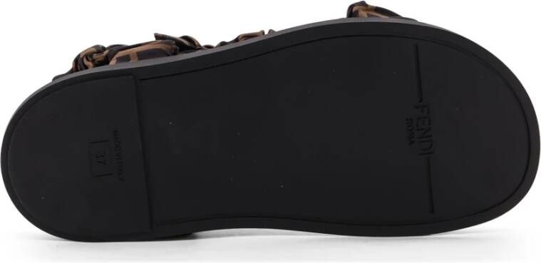 Fendi Anatomische Velcro Sandalen met Metalen Haken