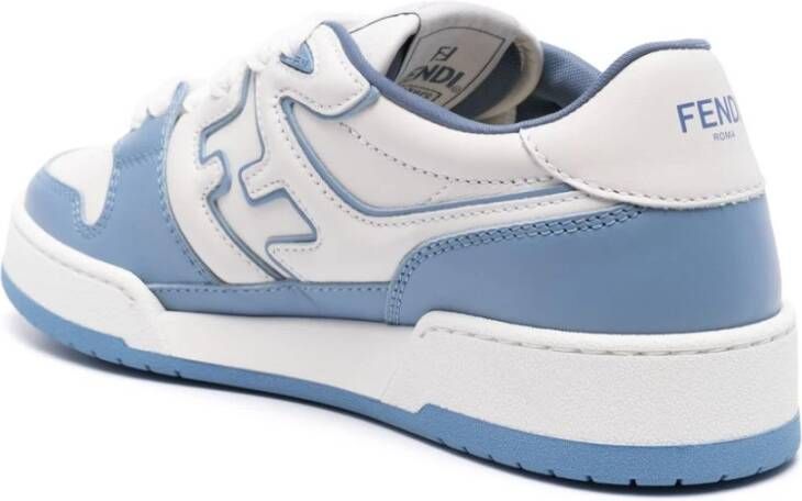 Fendi Blauw Wit Kleurblok Sneakers Multicolor Dames