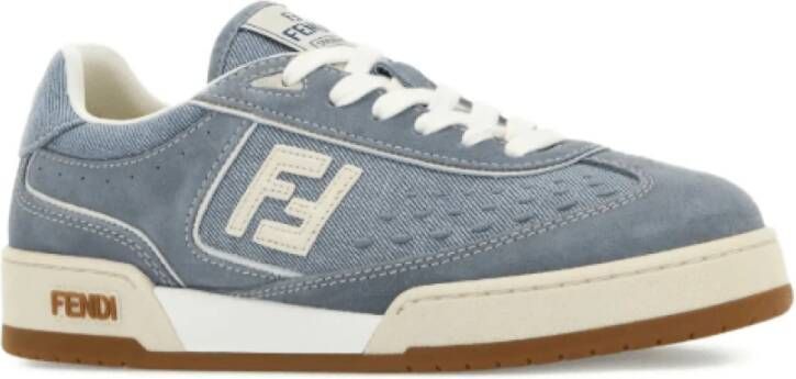 Fendi Blauwe Match Veterschoenen