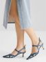 Fendi Blauwe Mesh Slingback Sandalen - Thumbnail 2