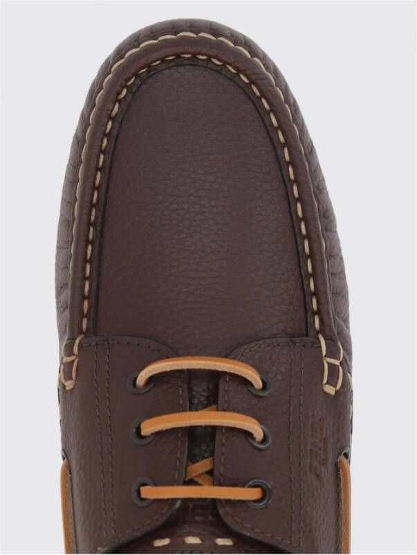 Fendi Bruin Leren Brogue Bootschoenen