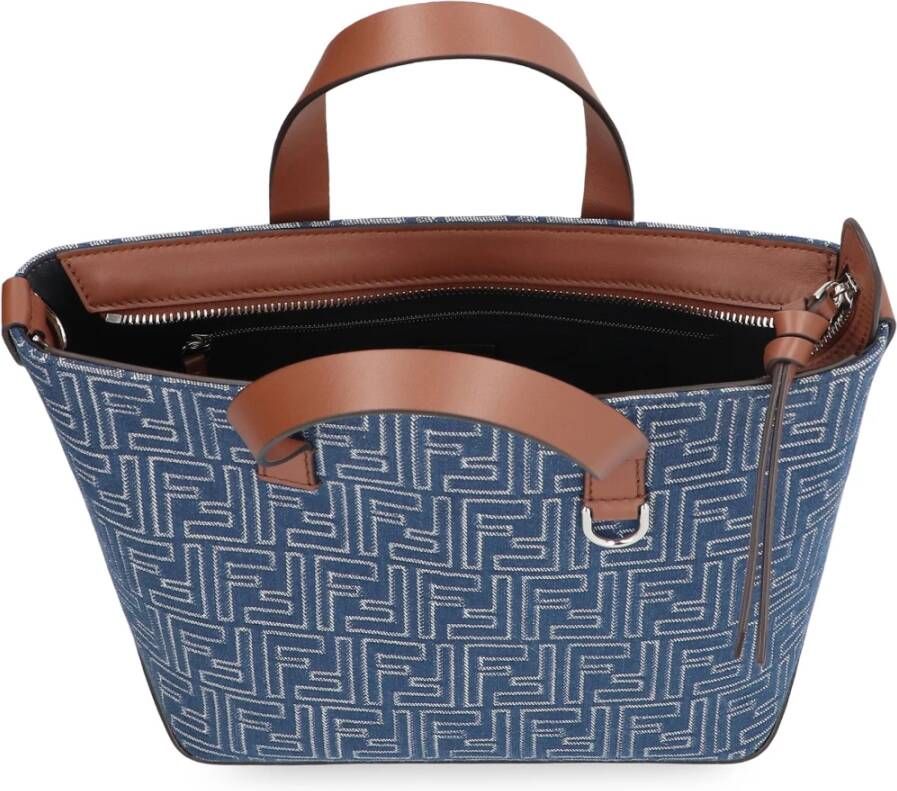 Fendi Canvas en leren boodschappentas