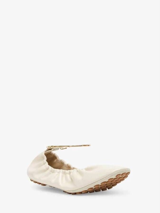Fendi F1Ny8 Shell Ballerina`s Beige Dames