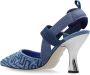 Fendi Elegante Decollete Schoenen voor Vrouwen Blue Dames - Thumbnail 6