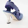 Fendi Denim Puntige Neus Hakken met Elastische Band Blue Dames - Thumbnail 22
