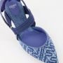 Fendi Denim Puntige Neus Hakken met Elastische Band Blue Dames - Thumbnail 23