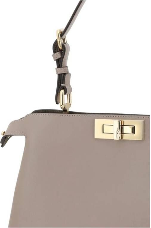 Fendi Elegante Peekaboo Leren Handtas