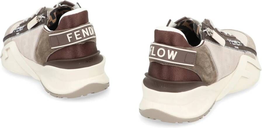 Fendi Flow lage sneakers met suède