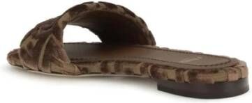 Fendi Geborduurde Logo Slide Sandalen