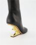Fendi Leren laarzen met sculptuurhak Black Dames - Thumbnail 4