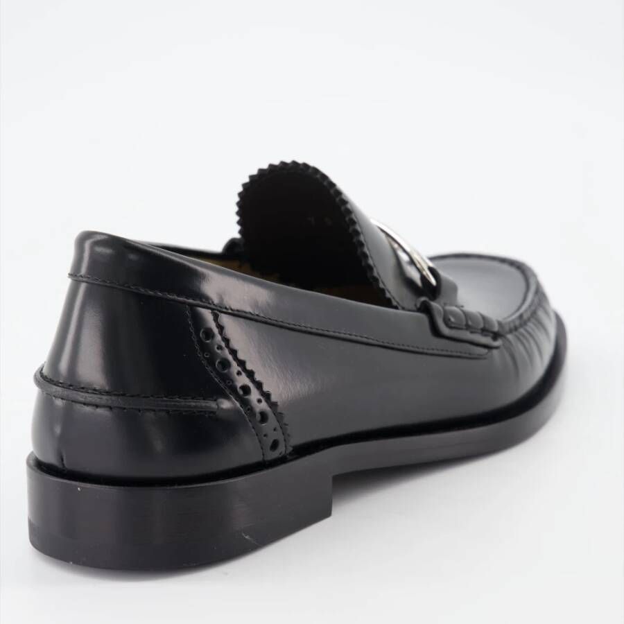 Fendi Instap leren loafers Black Heren