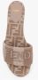 Fendi Jacquard Denim Sandalen - Thumbnail 2