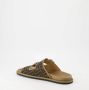 Fendi Bruine Platte Sandalen Elegante Metalen Details Brown Heren - Thumbnail 6
