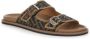 Fendi Bruine Platte Sandalen Elegante Metalen Details Brown Heren - Thumbnail 14