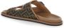 Fendi Bruine Platte Sandalen Elegante Metalen Details Brown Heren - Thumbnail 15