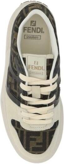 Fendi Jacquard Stof Veterschoenen