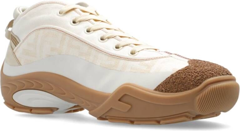 Fendi Lab hoge sneakers Beige Heren