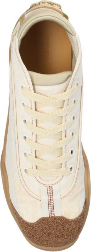 Fendi Lab hoge sneakers Beige Heren