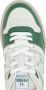 Fendi Lage leren sneakers in wit en groen Green Heren - Thumbnail 4