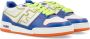 Fendi Lage Top Leren Sneakers Blauw Groen Multicolor Dames - Thumbnail 2
