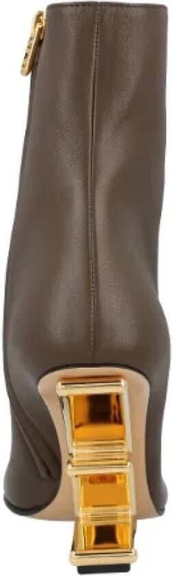 Fendi Leather boots Brown Dames