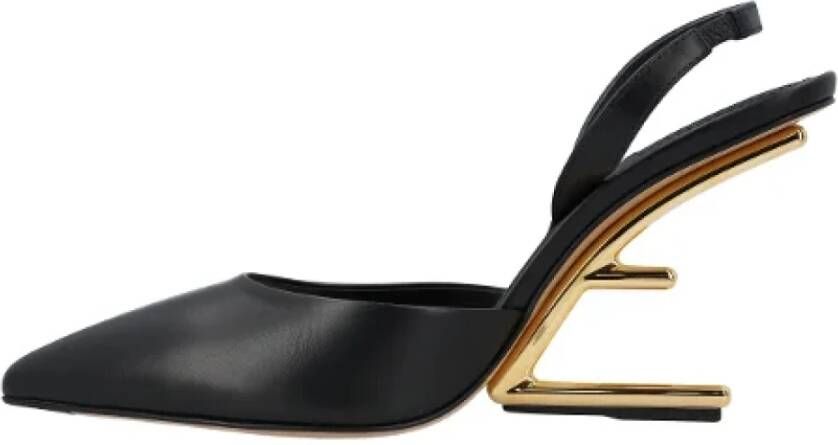 Fendi Leather heels Black Dames